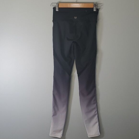 Forever 21 pants women's size xs x-small black gey white ombre yoga side stripe - Picture 9 of 16